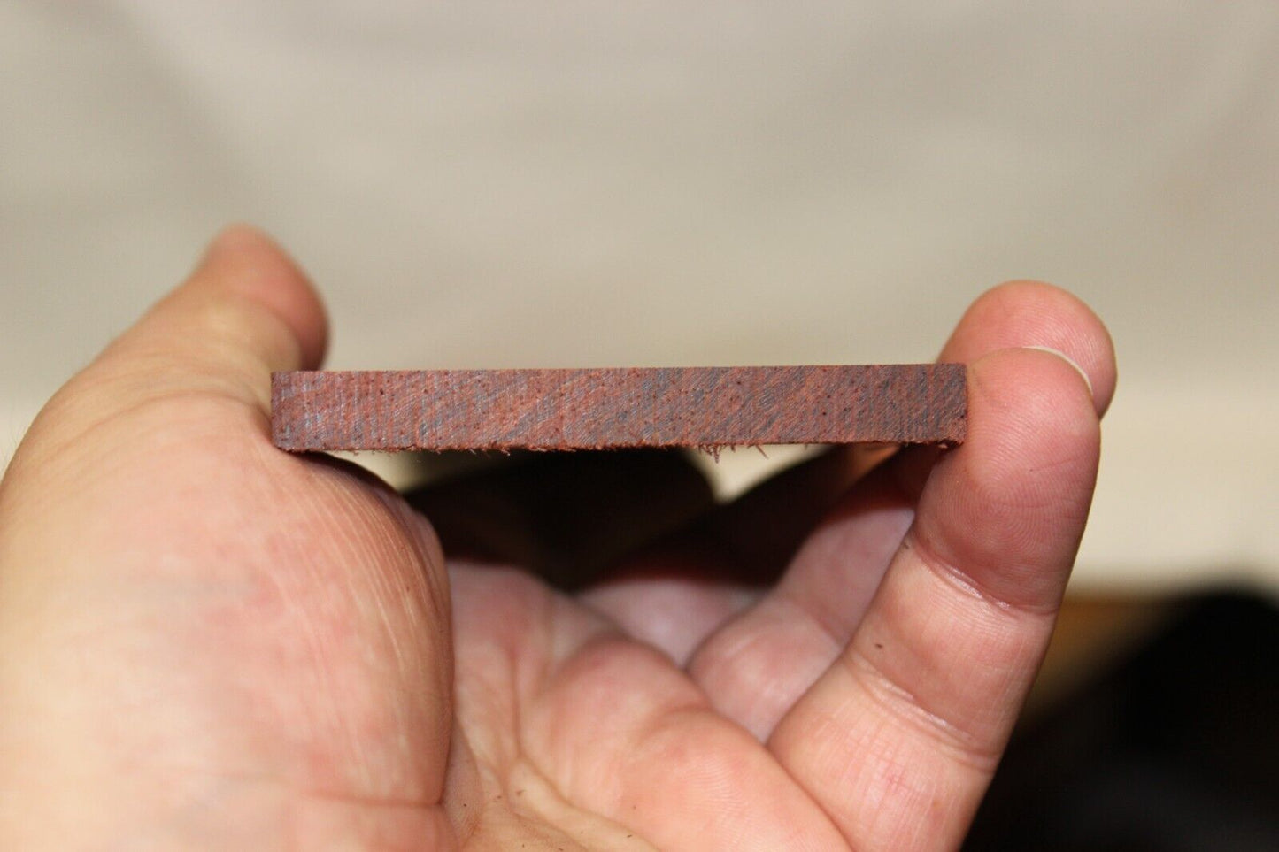 Madagascar rosewood guitar fingerboard blank. Vibrant color.