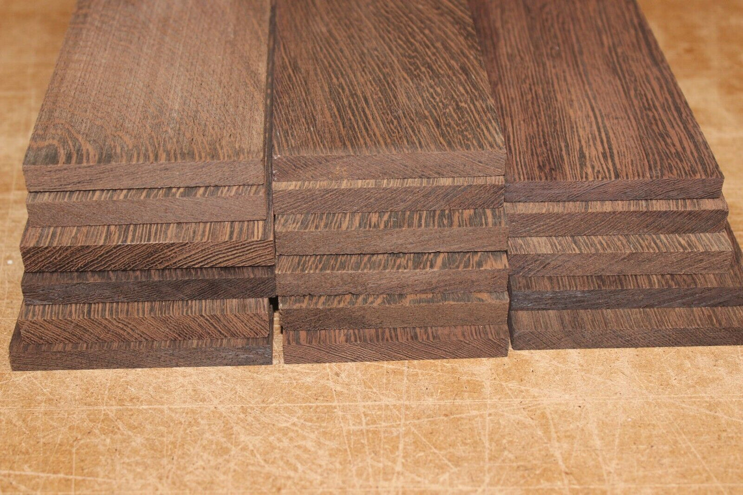 Second grade wenge fingerboard blanks, sold individually.
