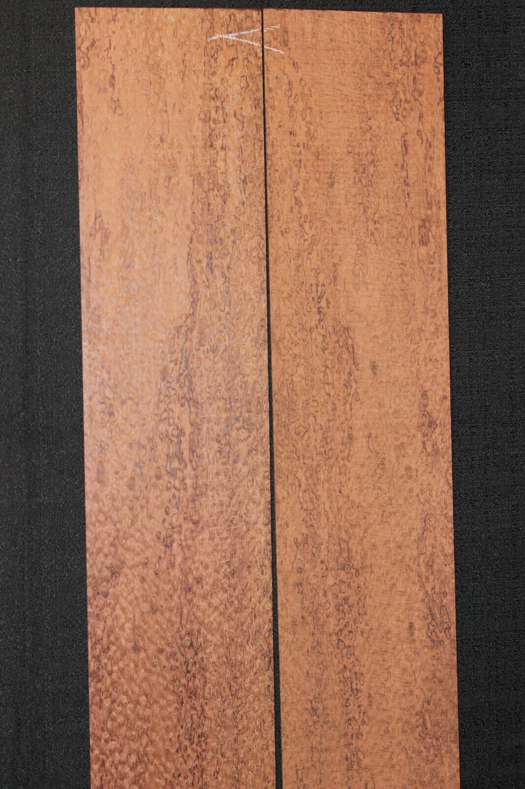 Pomelle figure bubinga back and side set. Solid 5A figure, as good as it gets