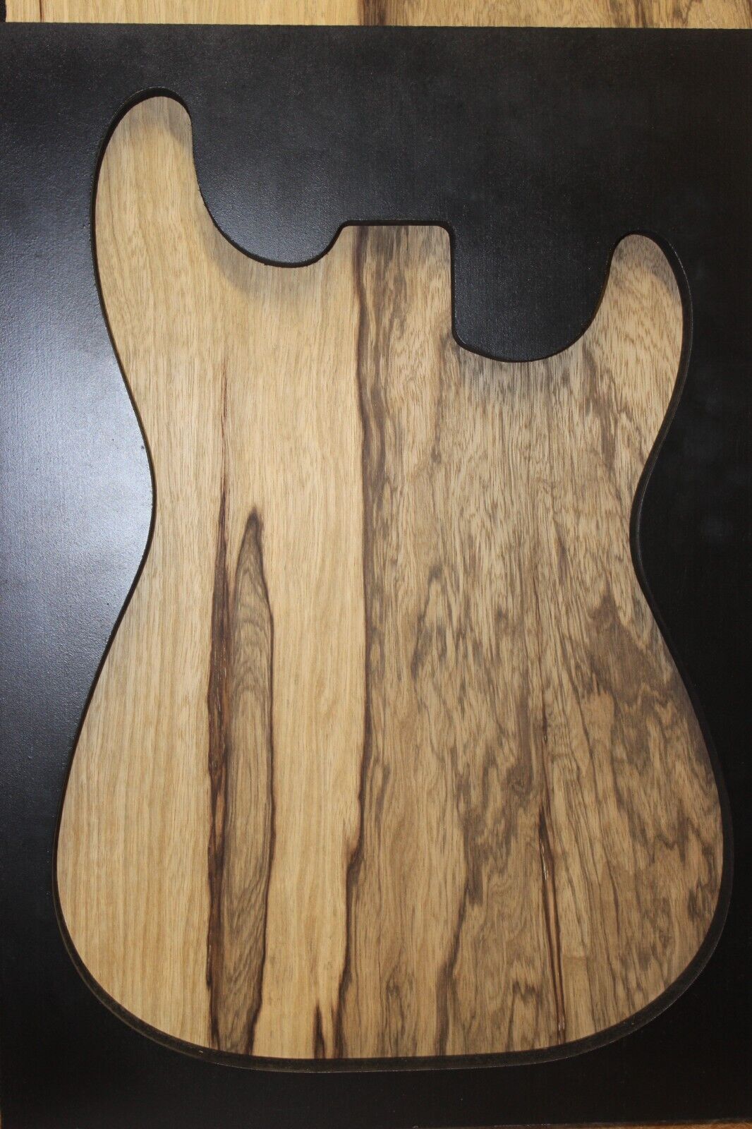 Black limba / korina one piece guitar body blank