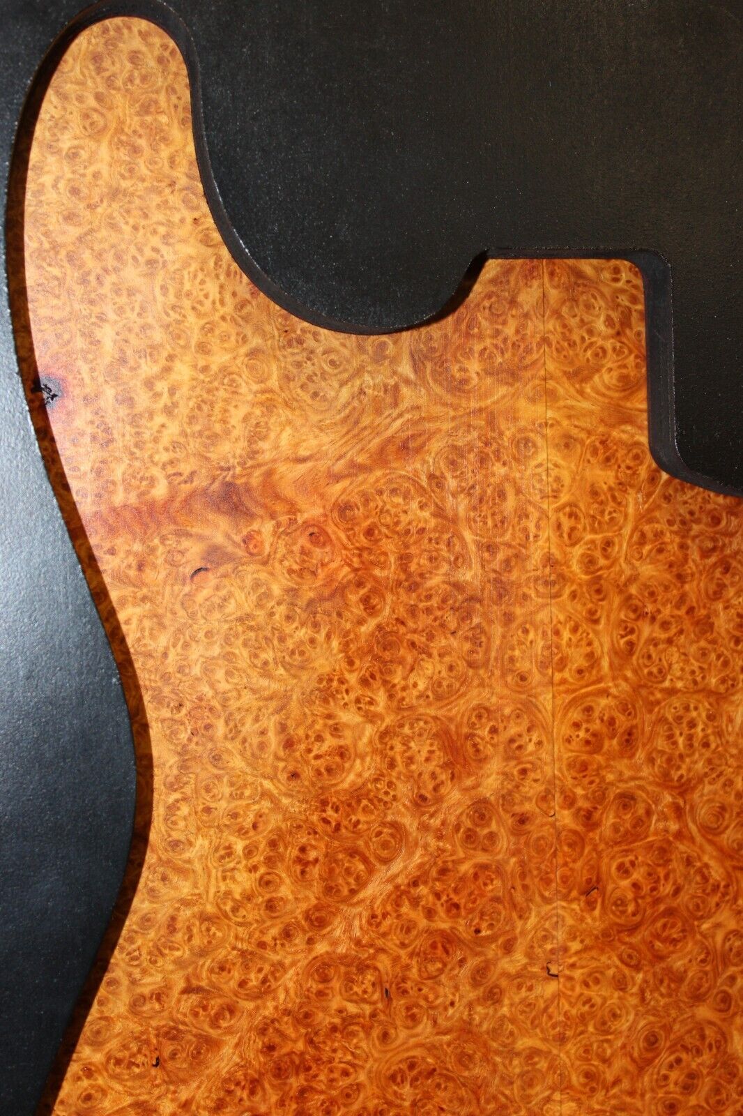 Amboyna burl book matched guitar top. Personal stash, stunning set.