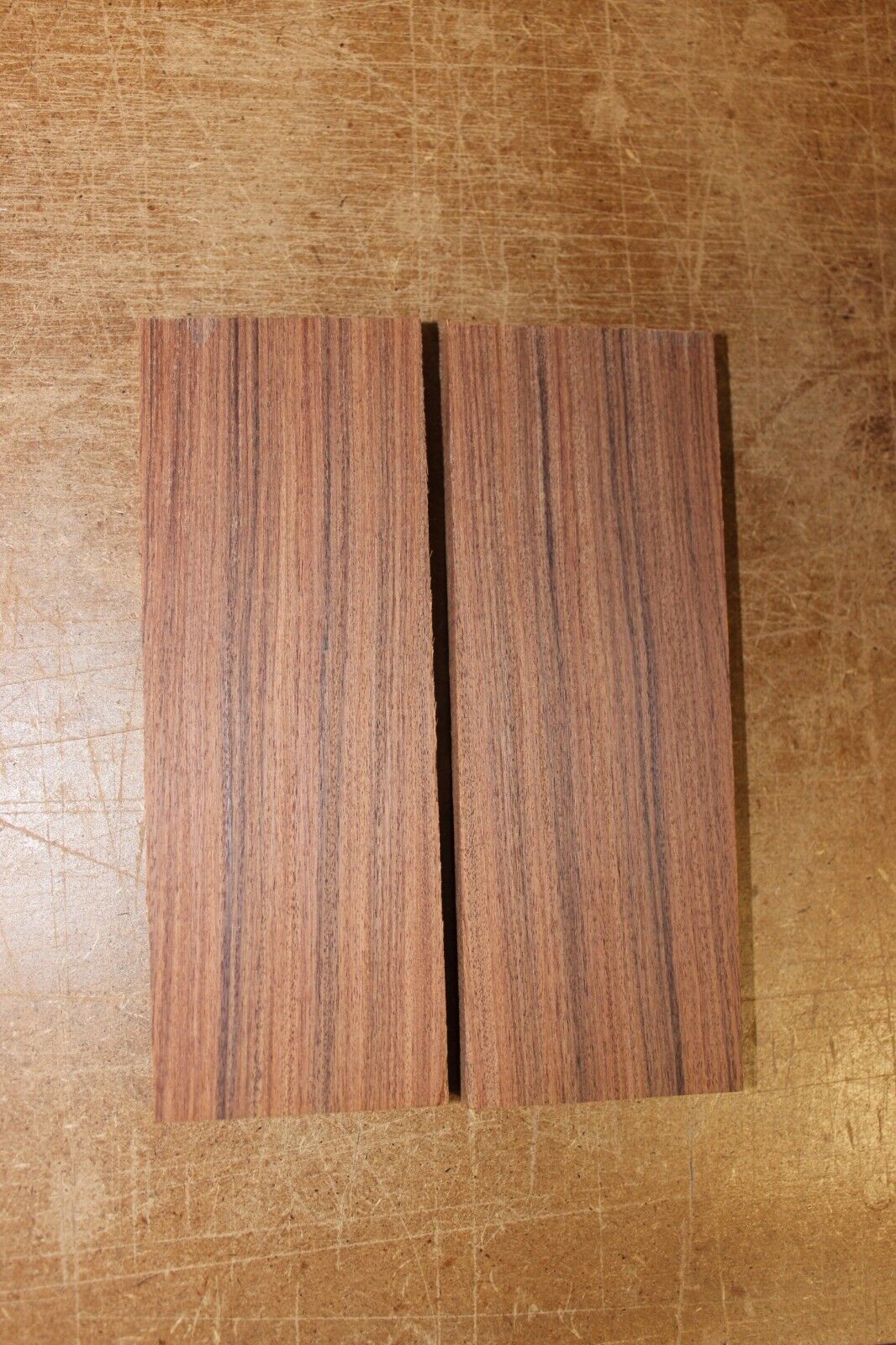 Pau ferro AKA Bolivian rosewood knife scale, gun grip. 5.5 X 2 X 3/8"