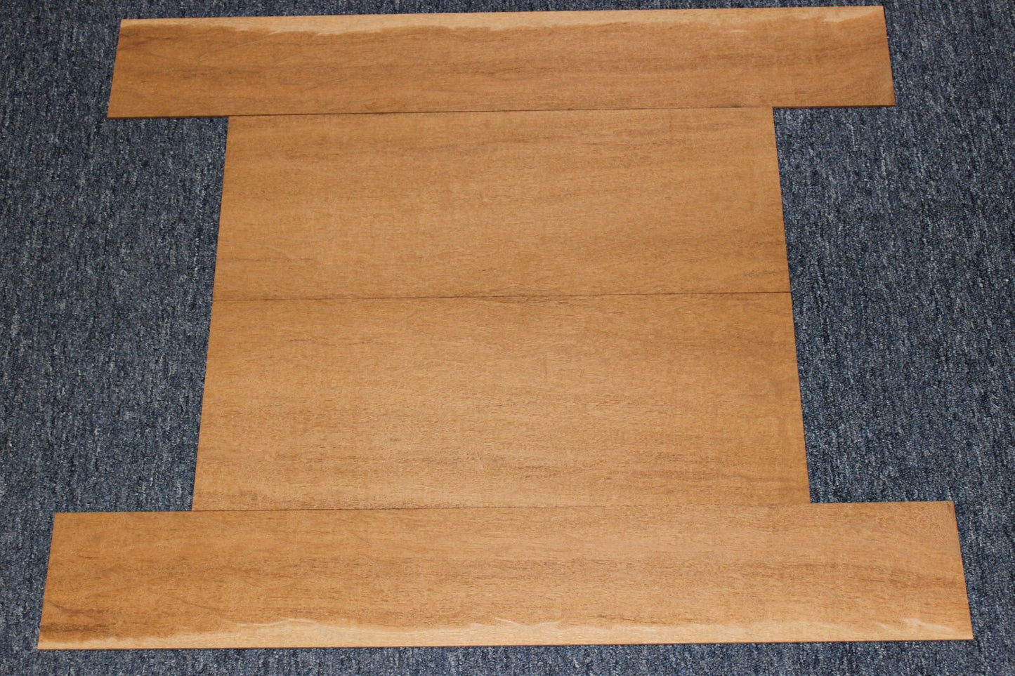 Figured genuine mahogany guitar back and side set.