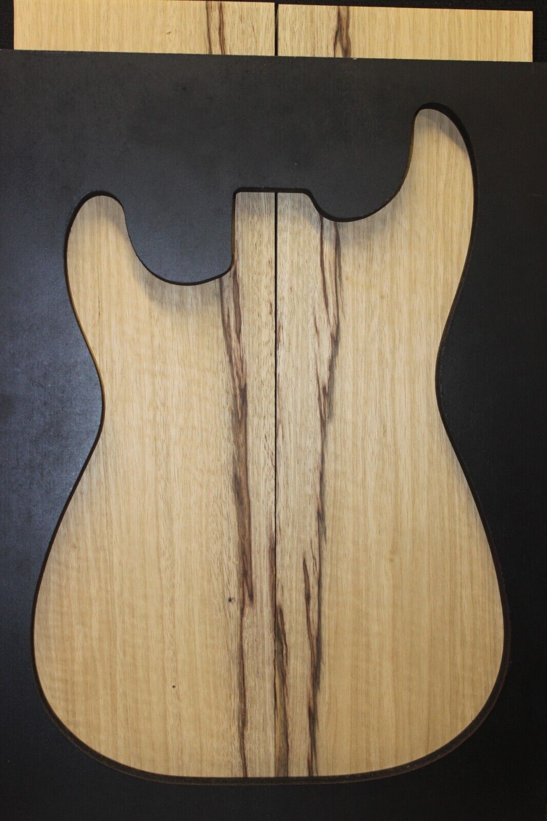 Black limba AKA korina guitar body blank 2 piece UN-GLUED.