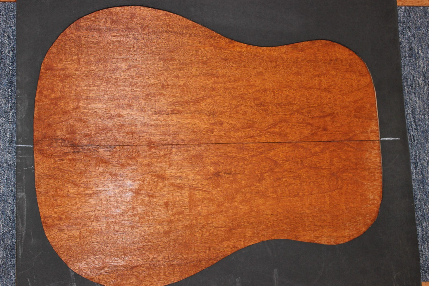 Figured genuine mahogany guitar back and side set.