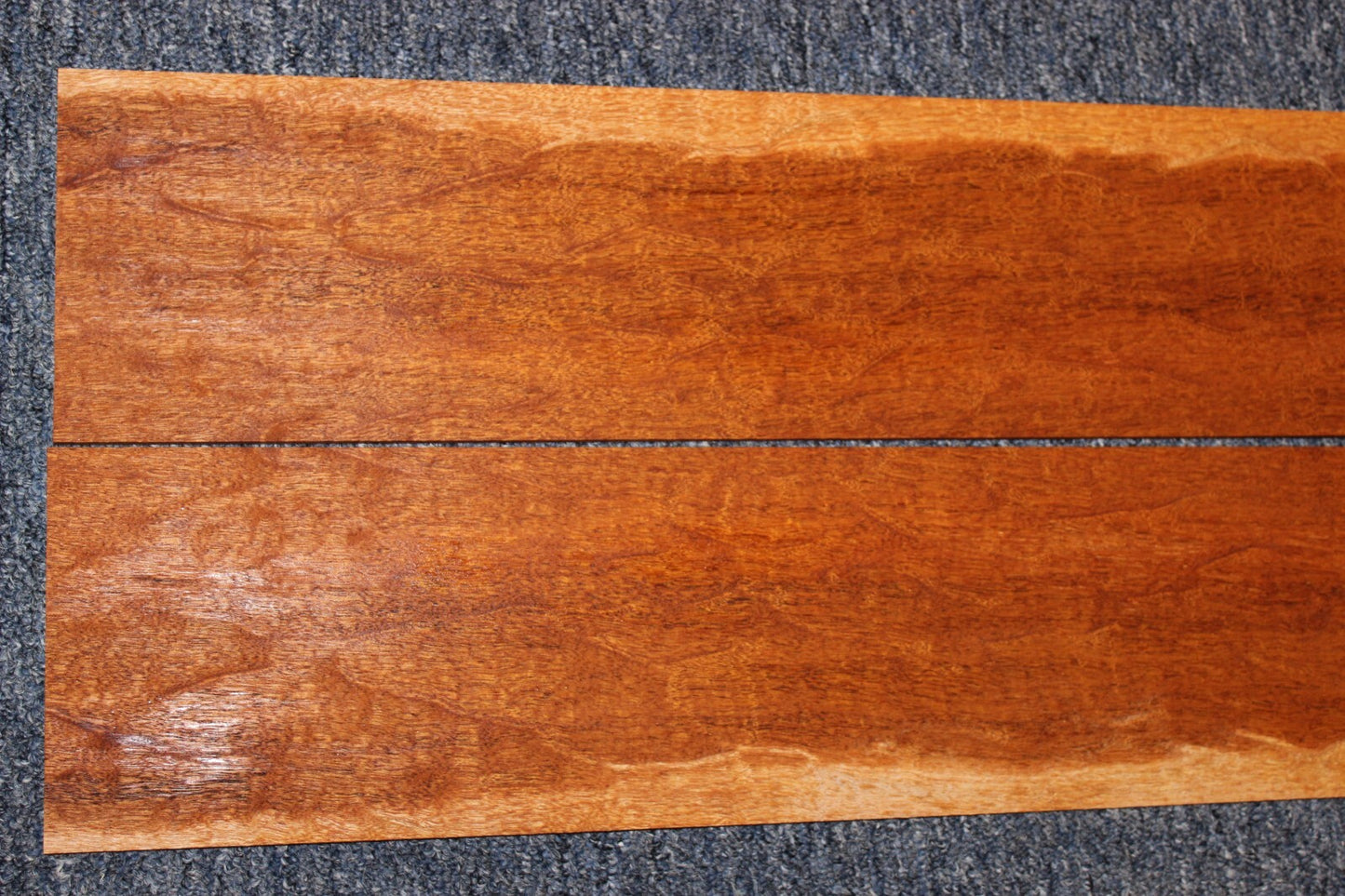 Figured genuine mahogany guitar back and side set.