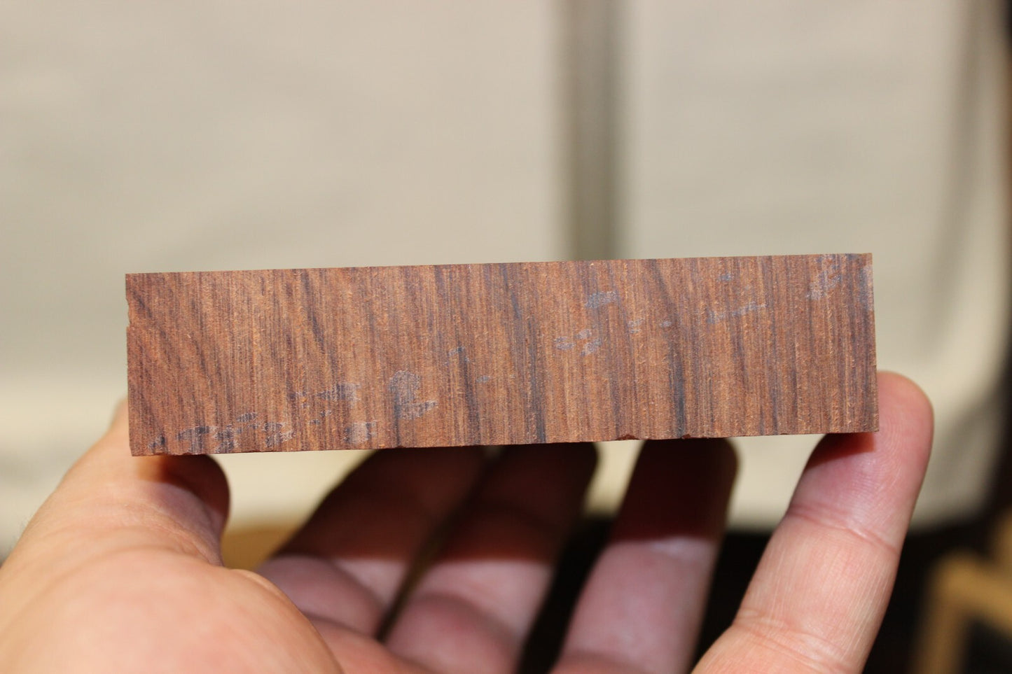 Pau ferro / Bolivian rosewood guitar neck blank.