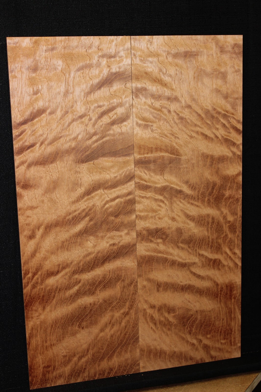 Figured spanish cedar guitar top. 0.40" thick