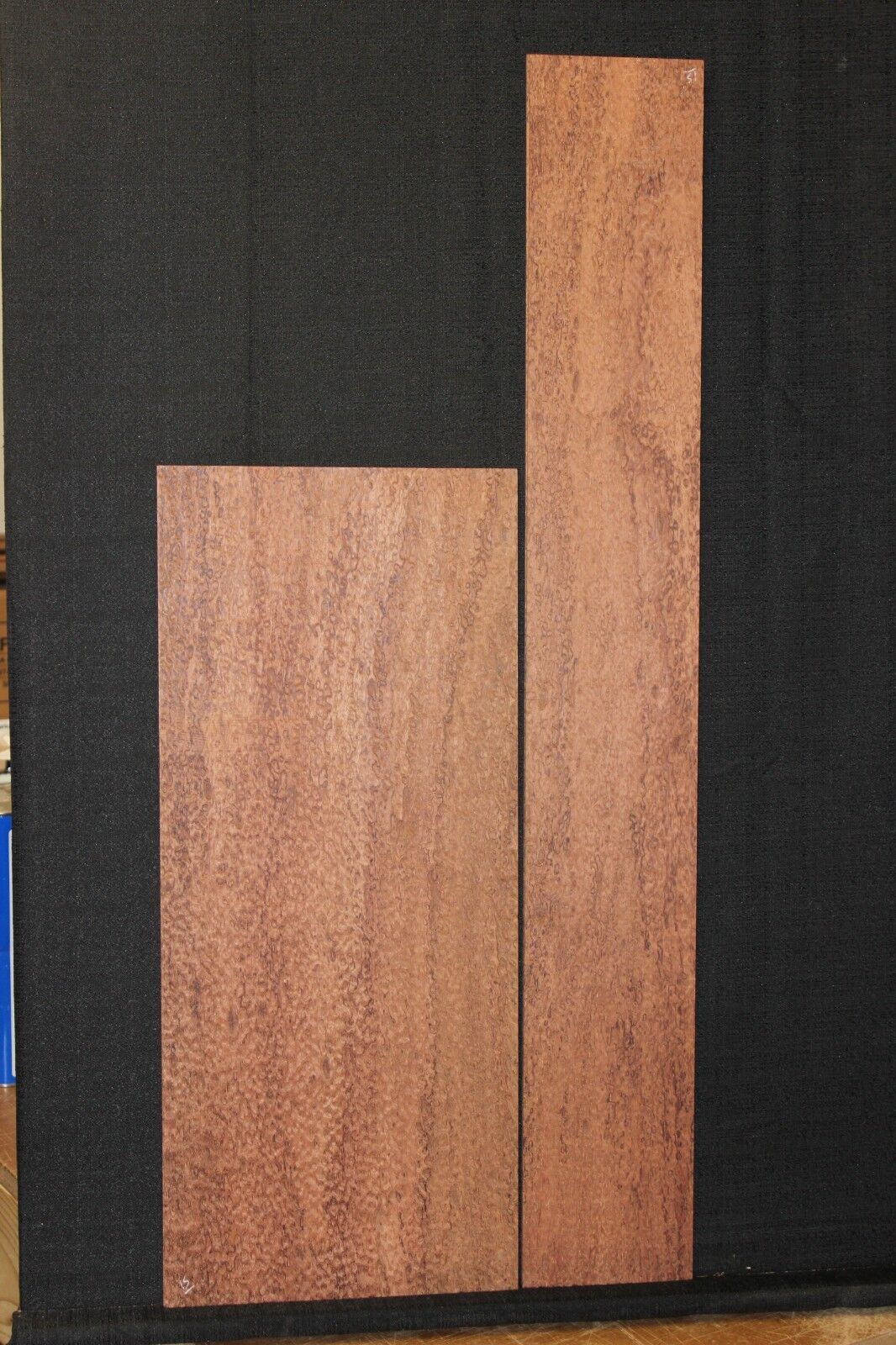 Pomelle figure bubinga back and side set. Solid 5A figure, as good as it gets