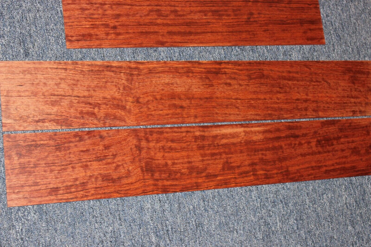 Figured bubinga dreadnought acoustic guitar back & side set. Fantastic color.