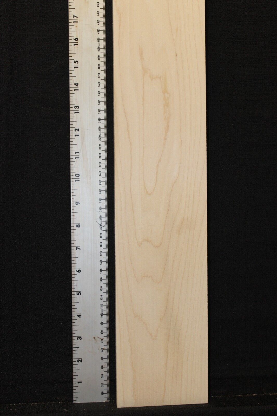 Hard / rock maple flat sawn guitar neck blank. 30 X 4 X 1" select grade.
