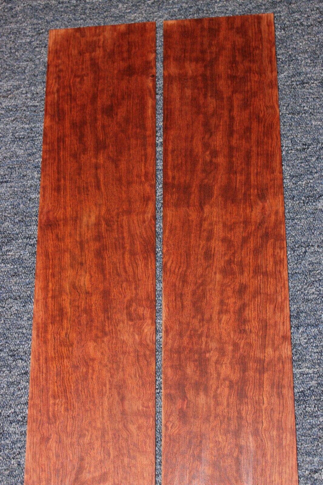 Figured bubinga dreadnought acoustic guitar back & side set. Fantastic color.