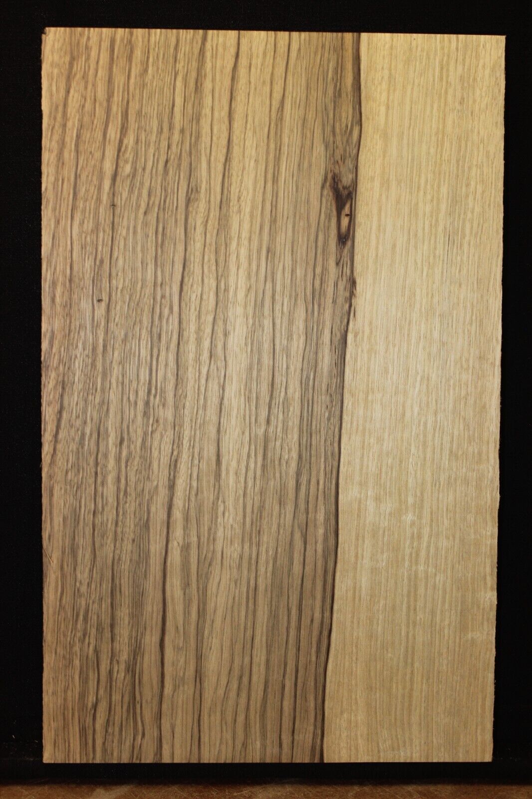 Black limba / korina one piece guitar body blank