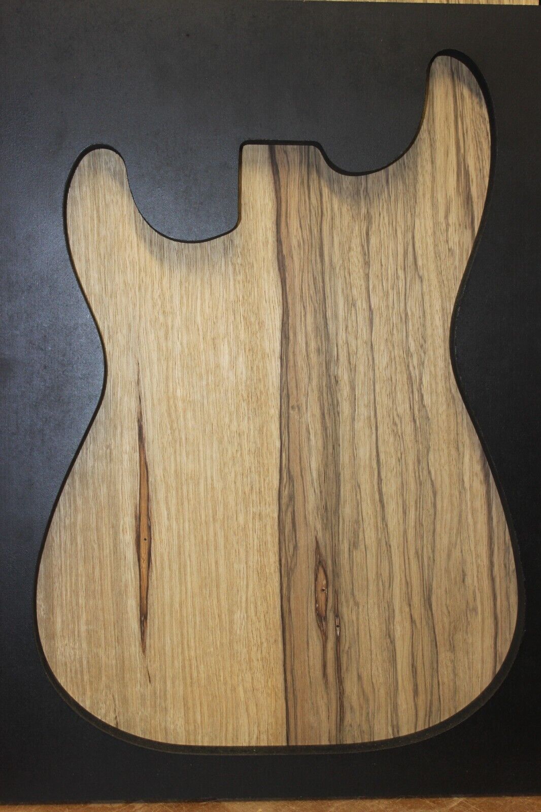 Black limba / korina one piece guitar body blank
