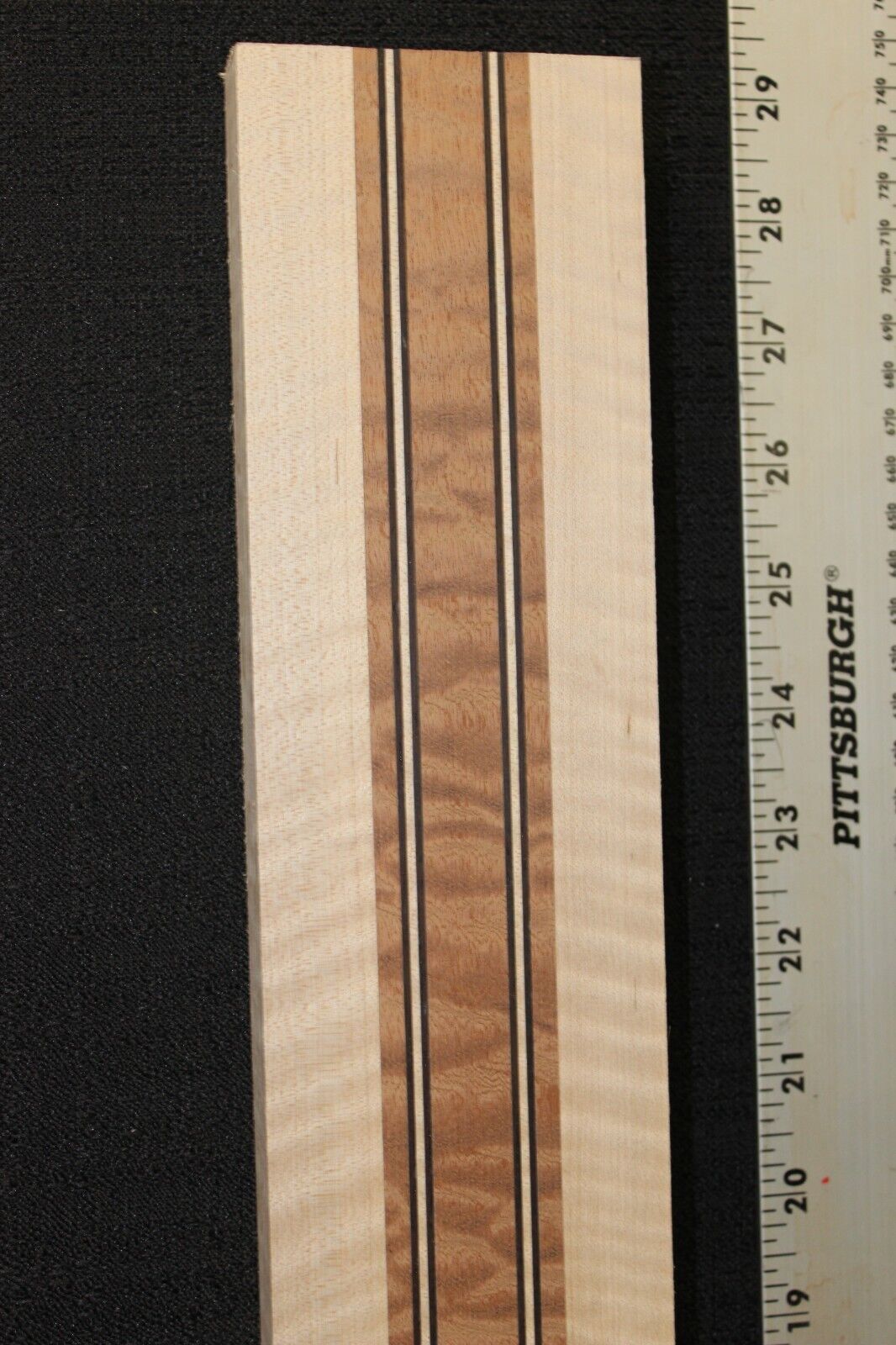 Quilted sapele, flame maple and wenge laminated guitar neck blank. AMAZING!!!