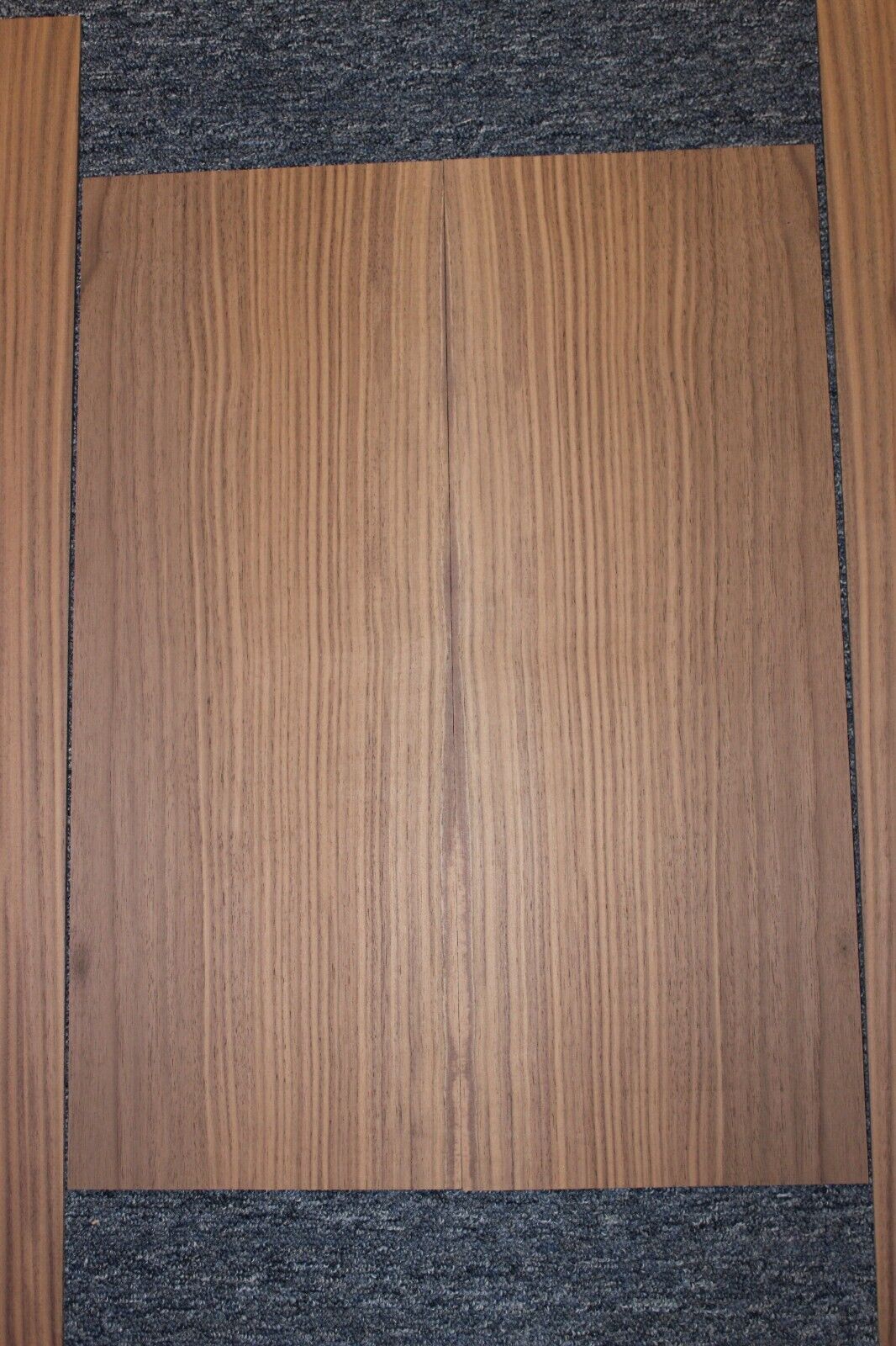 Black walnut dreadnought size guitar back and side set.