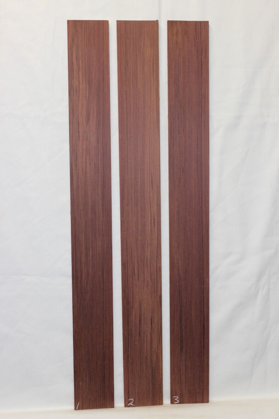 Madagascar rosewood bass fingerboard blank. Quarter sawn, sold individually