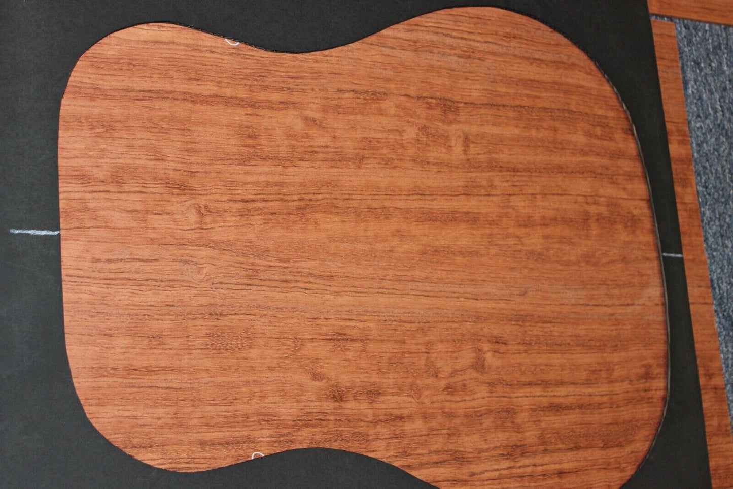 Figured bubinga dreadnought acoustic guitar back & side set. Fantastic color.