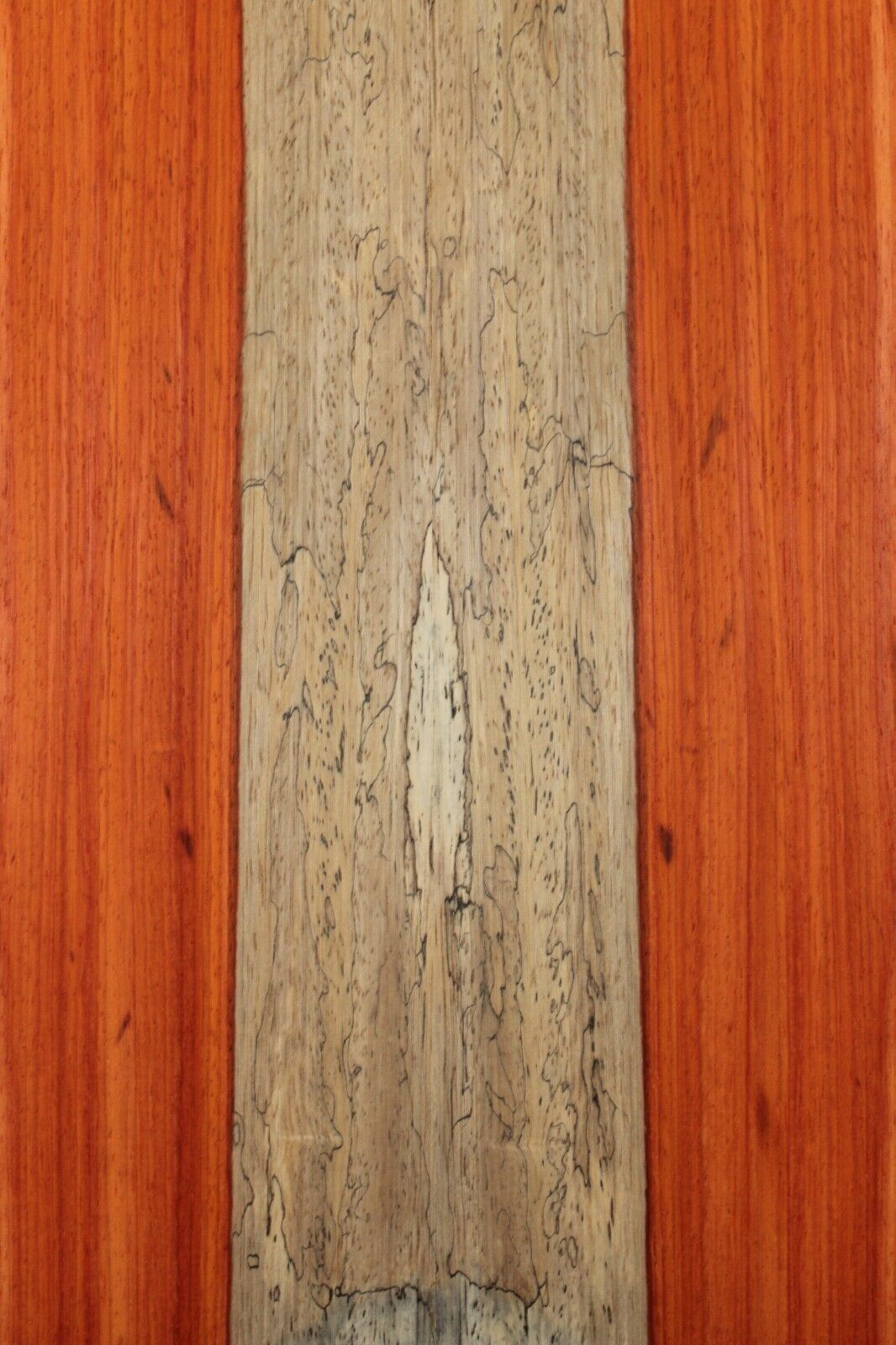 Padauk electric guitar top with white sapwood. Beautiful set.