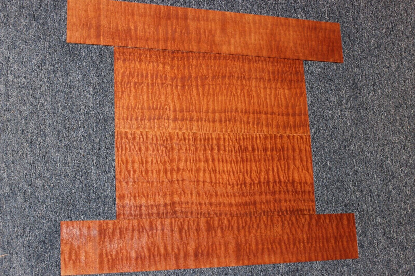 Quilted sapele mahogany dreadnought back and side set. Master grade, stunning!