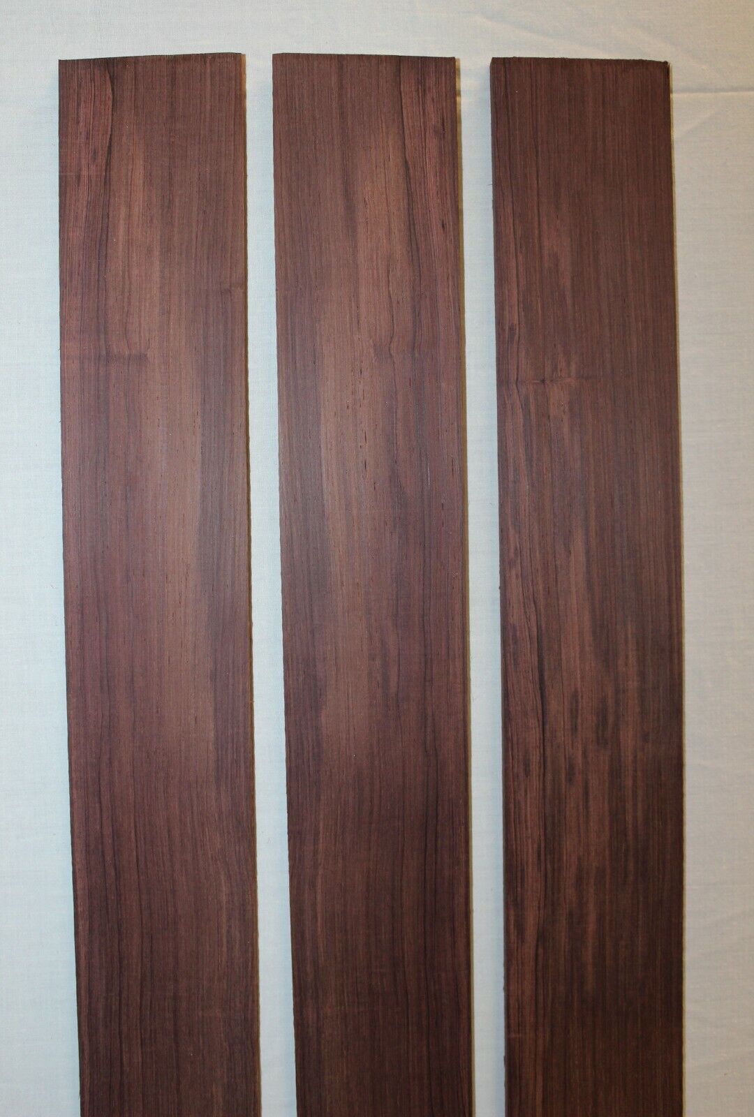 Madagascar rosewood bass fingerboard blank. Quarter sawn, sold individually