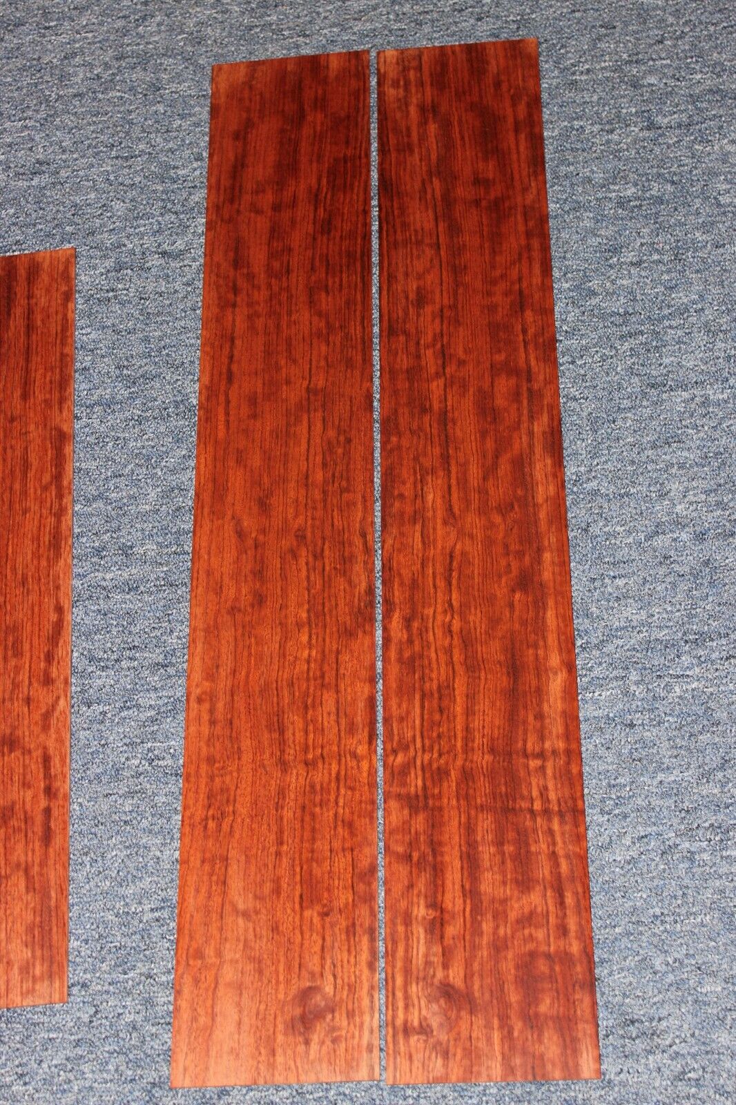 Figured bubinga dreadnought acoustic guitar back & side set. Fantastic color.