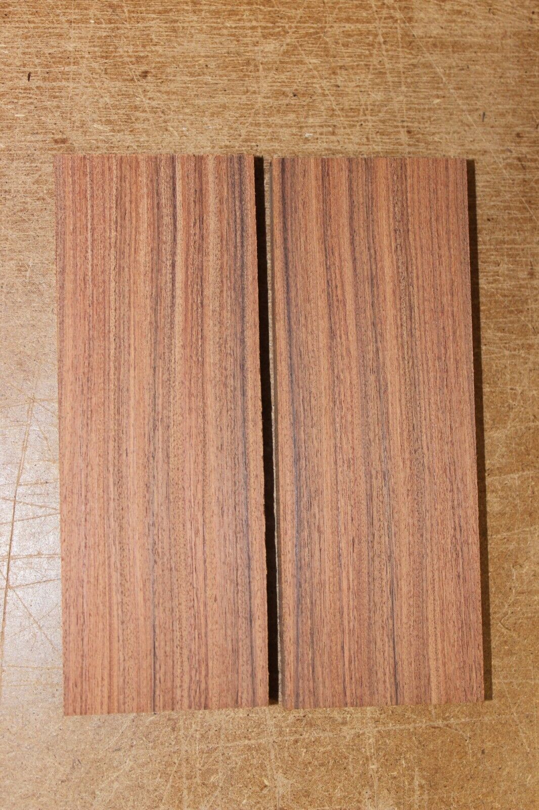 Pau ferro AKA Bolivian rosewood knife scale, gun grip. 5.5 X 2 X 3/8"