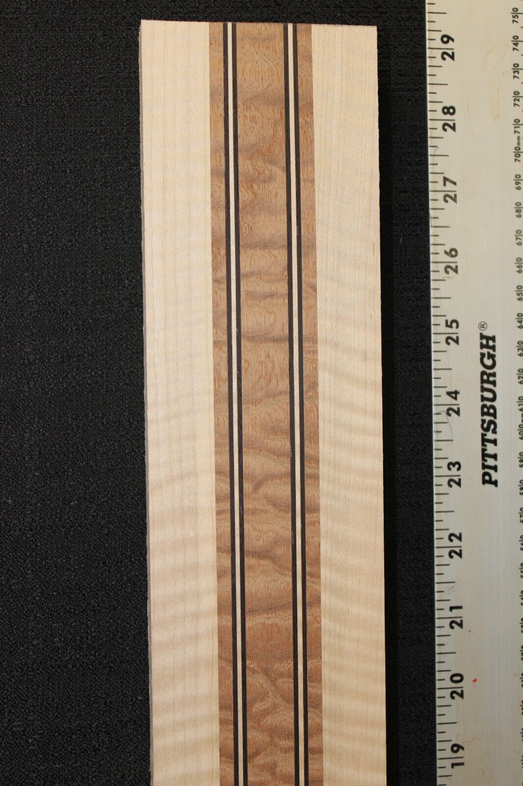 Quilted sapele, flame maple and wenge laminated guitar neck blank. AMAZING!!!