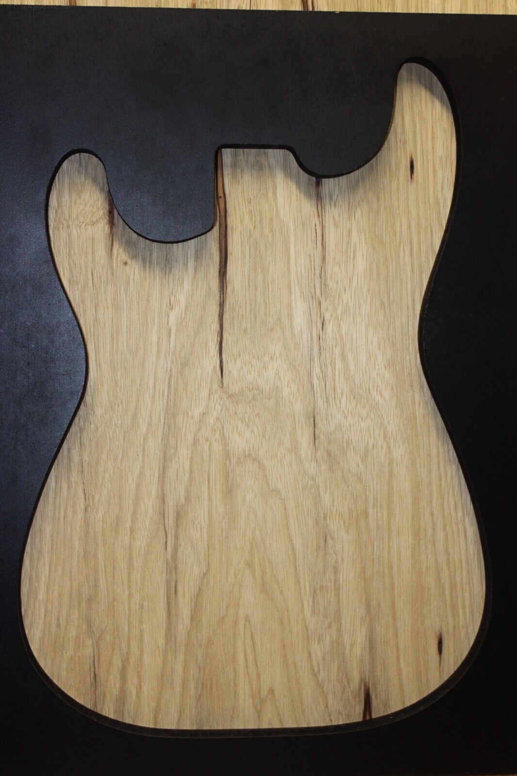 Black limba / korina one piece guitar body blank