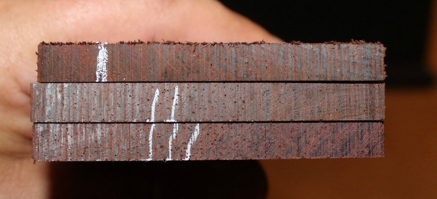 Madagascar rosewood bass fingerboard blank. Flat sawn, Sold individually.