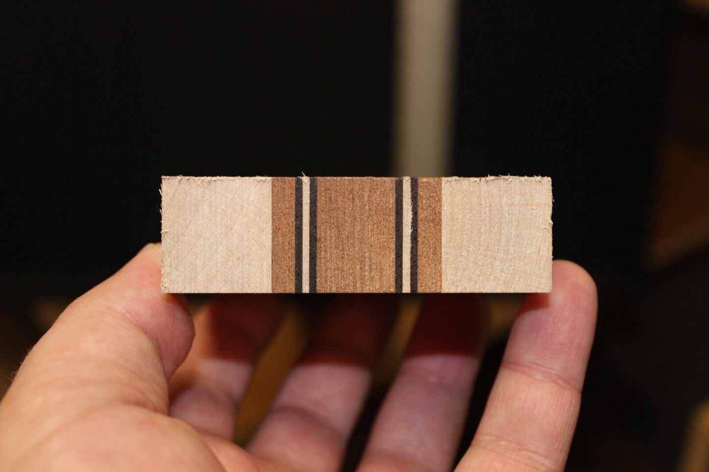 Quilted sapele, flame maple and wenge laminated guitar neck blank. AMAZING!!!