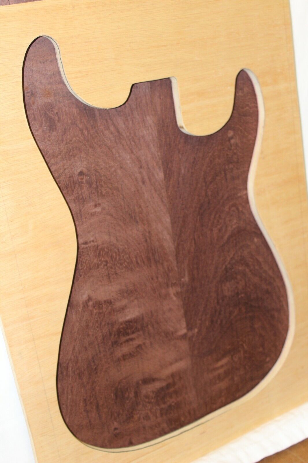 Madagascar rosewood guitar top.