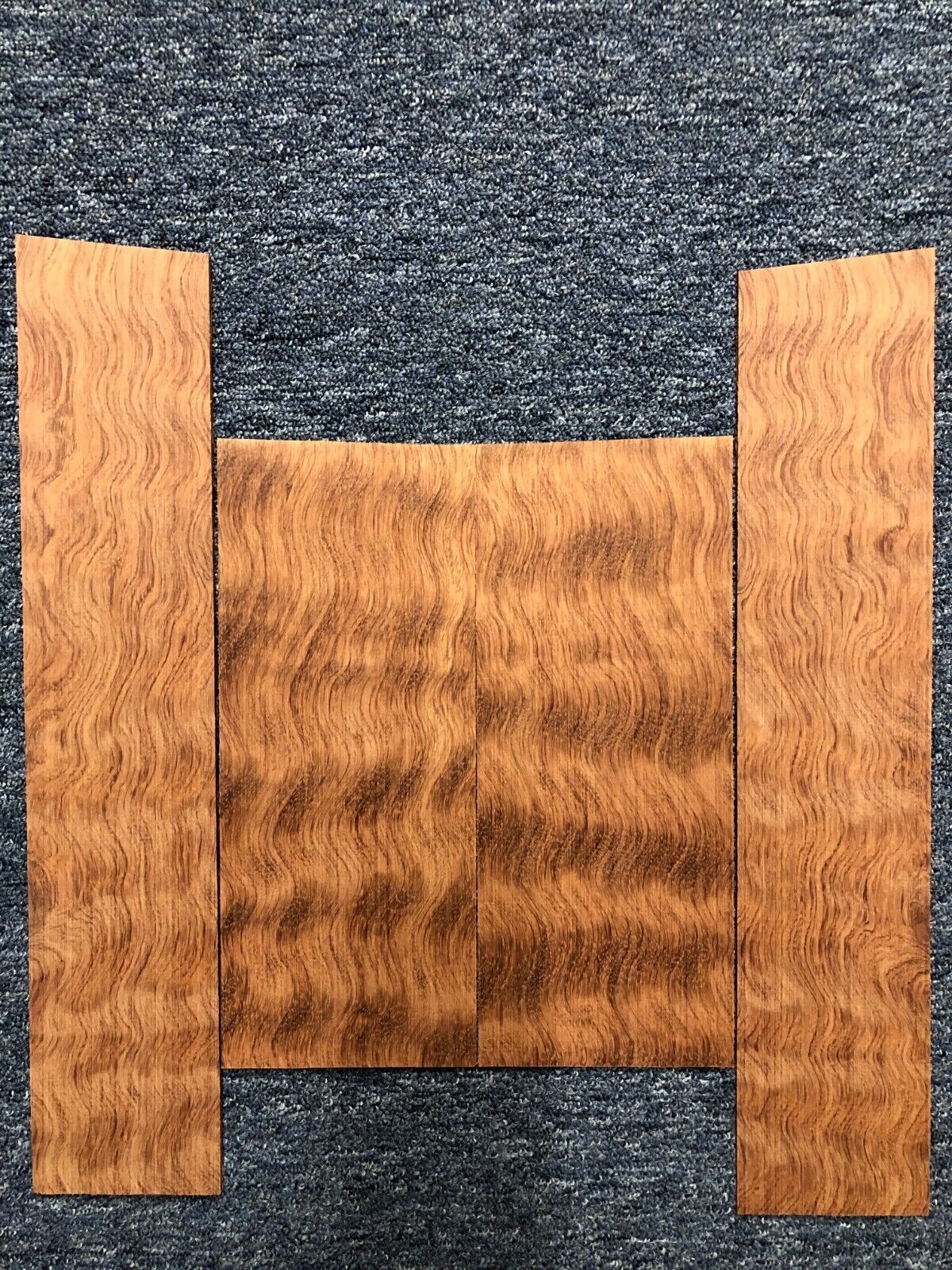 Figured bubinga ukulele back and side set.