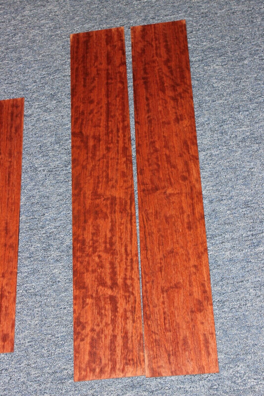 Figured bubinga dreadnought acoustic guitar back & side set. Fantastic color.