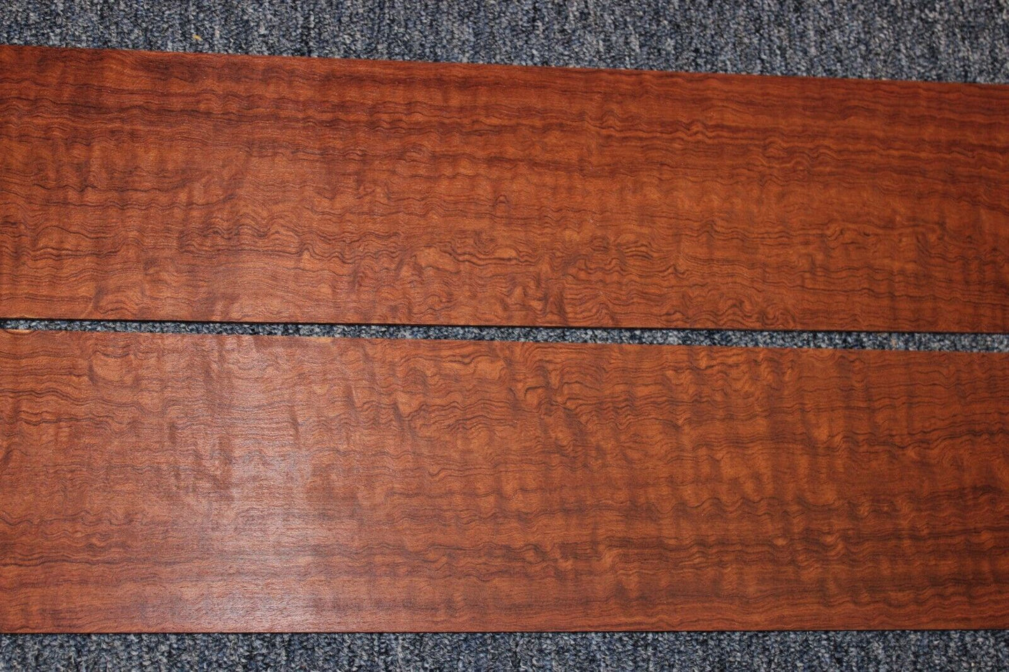 Figured bubinga dreadnought acoustic guitar back & side set.