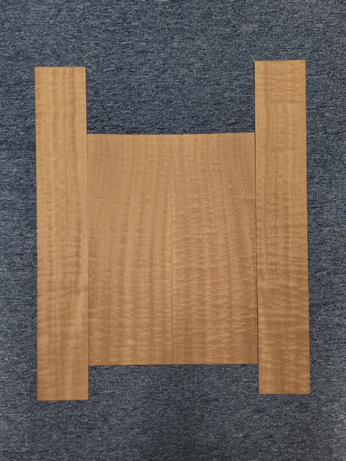 Figured sapele mahogany dreadnought back and side set.