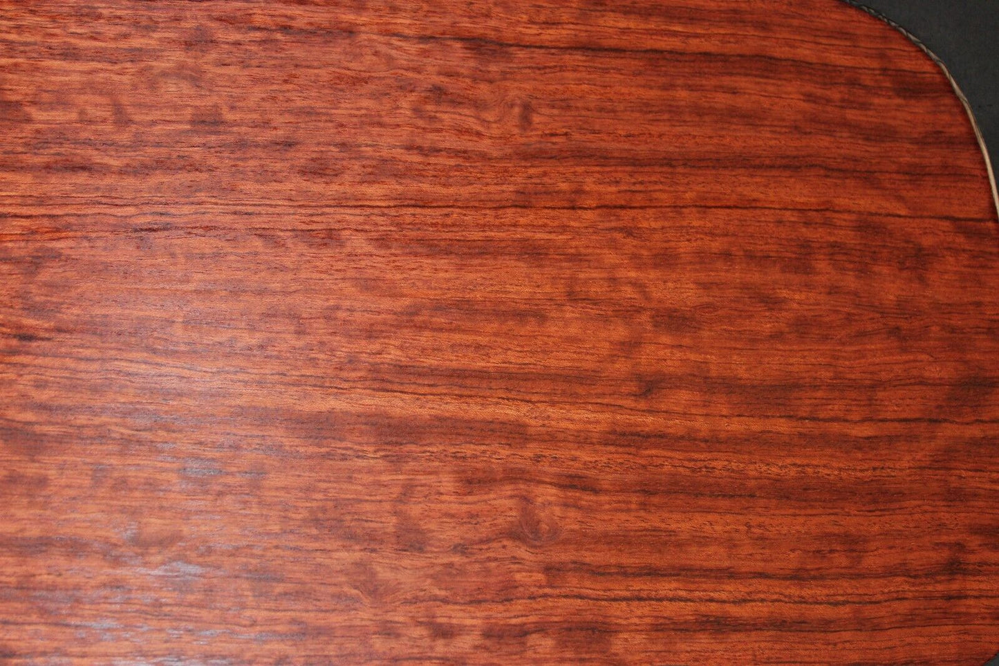 Figured bubinga dreadnought acoustic guitar back & side set. Fantastic color.