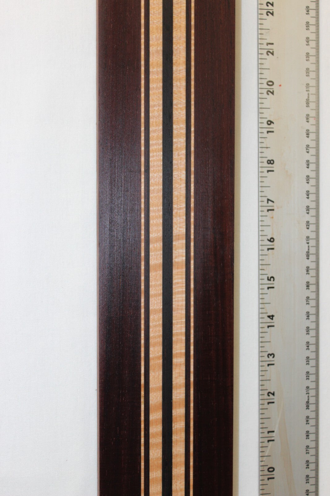 Madagascar rosewood, flame maple and wenge laminated guitar neck blank. WOW!!!