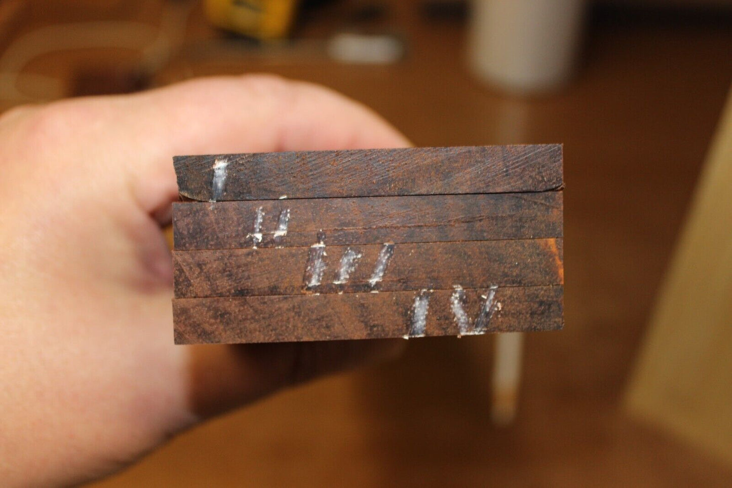 Cocobolo rosewood guitar fingerboard blank. Sold individually
