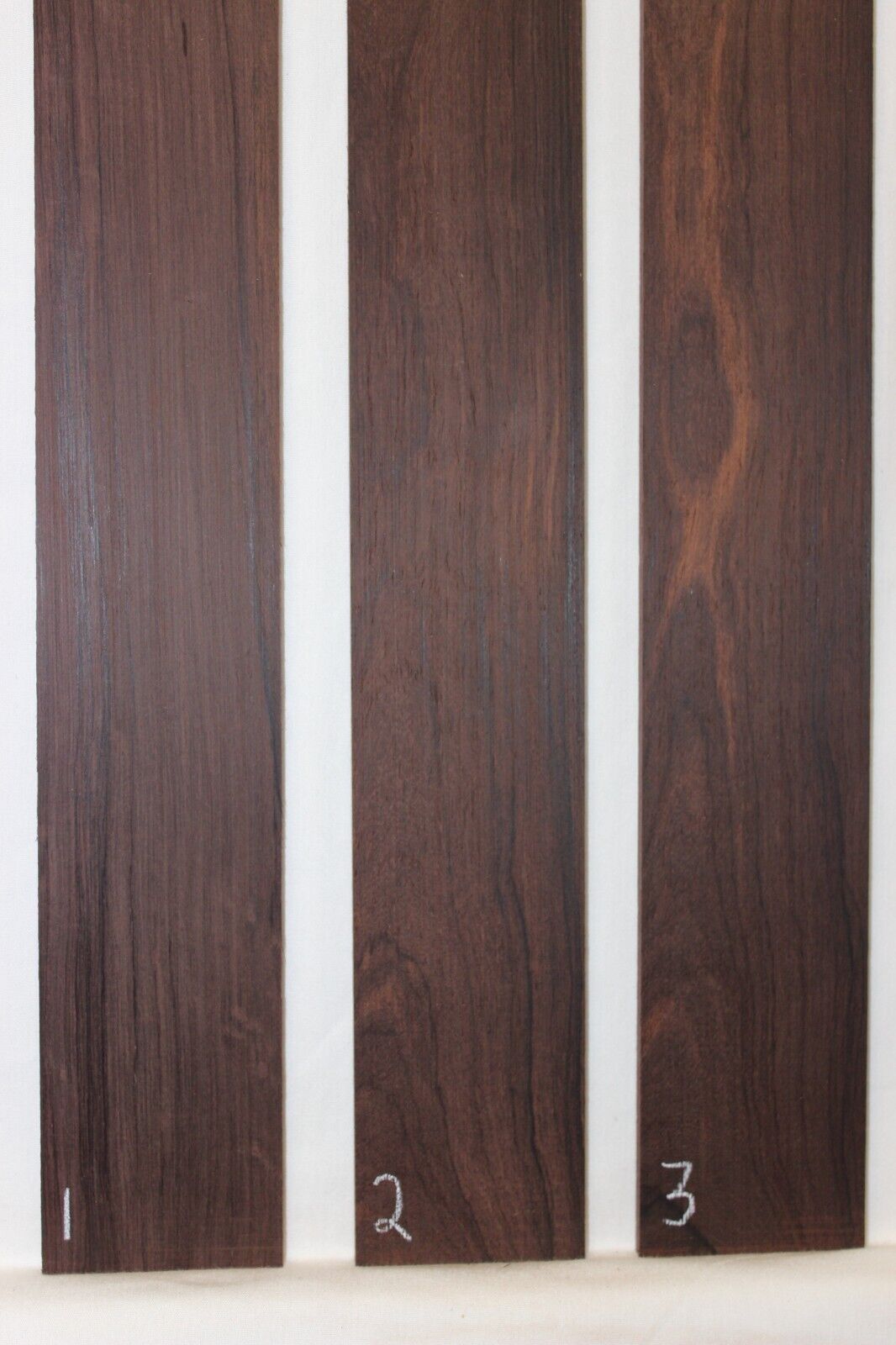 Madagascar rosewood guitar fingerboard blank. Nice chocolate brown color