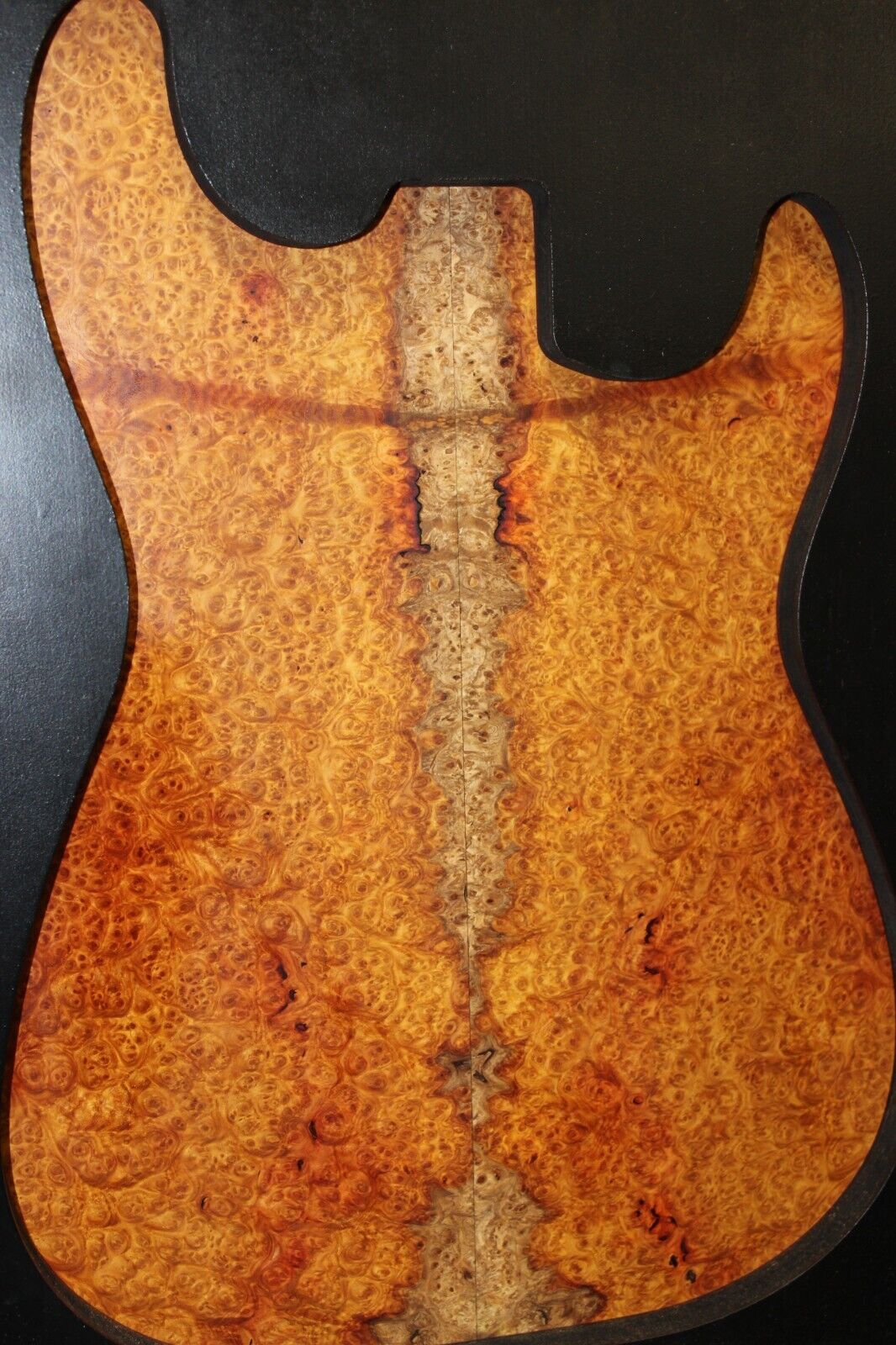 Amboyna burl book matched guitar top. Personal stash, stunning set.