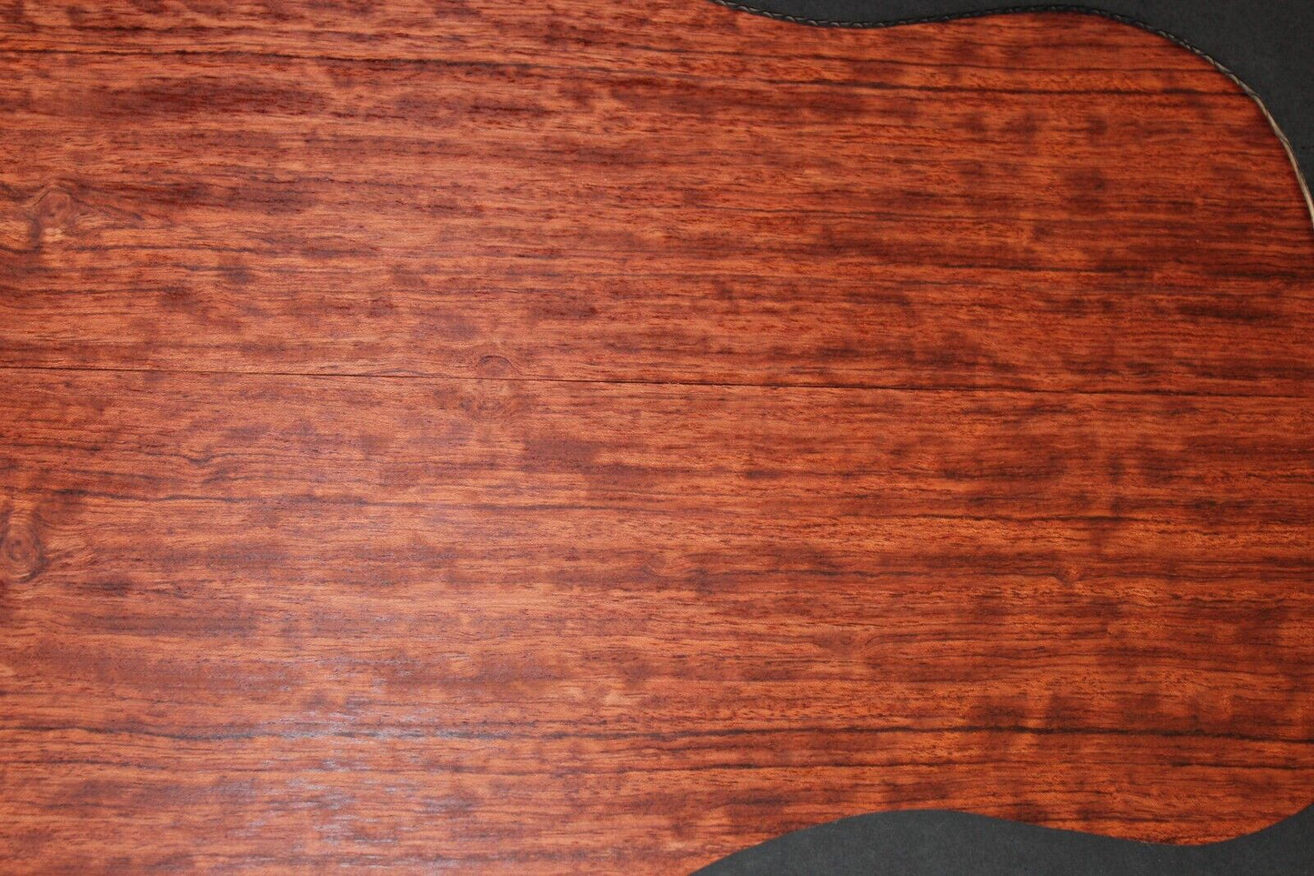 Figured bubinga dreadnought acoustic guitar back & side set. Fantastic color.