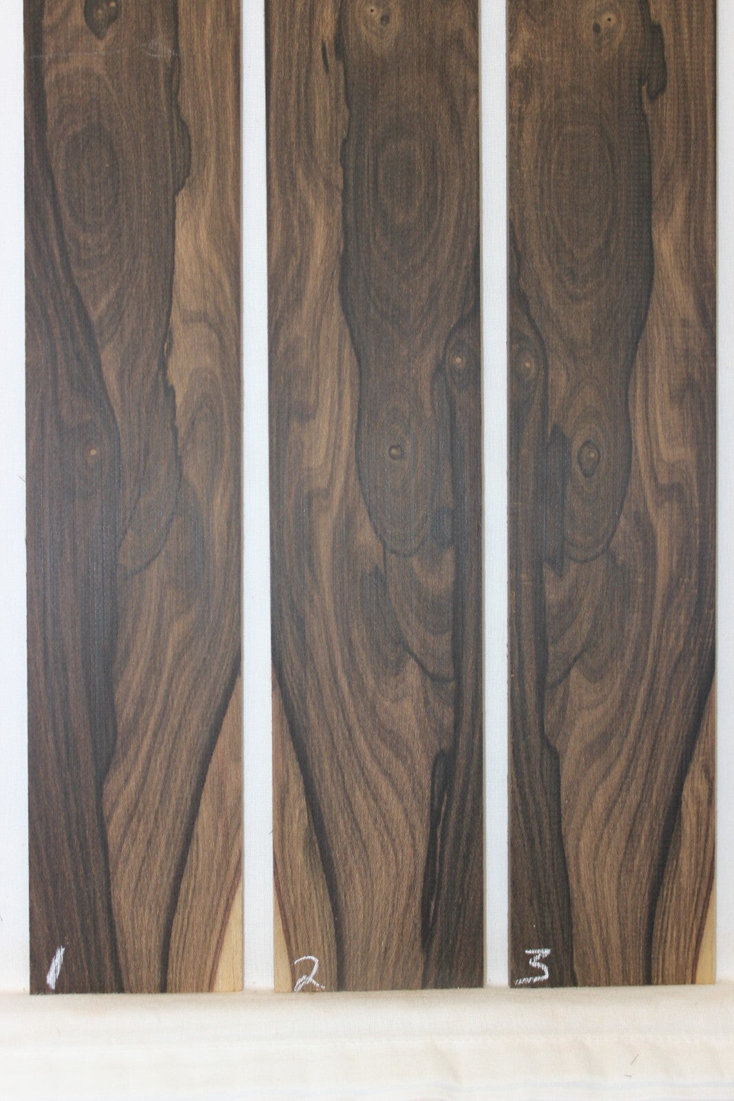 Ziricote guitar fingerboard blank. 3" wide blanks, sold individually