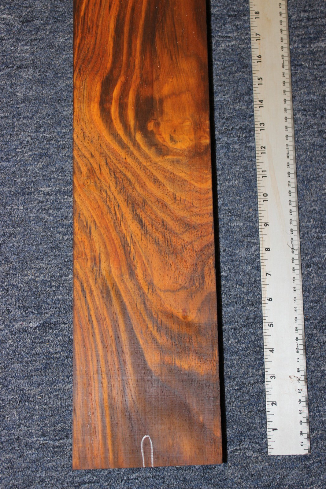 Cocobolo rosewood board 47.75 X 5.25 X 1.71"