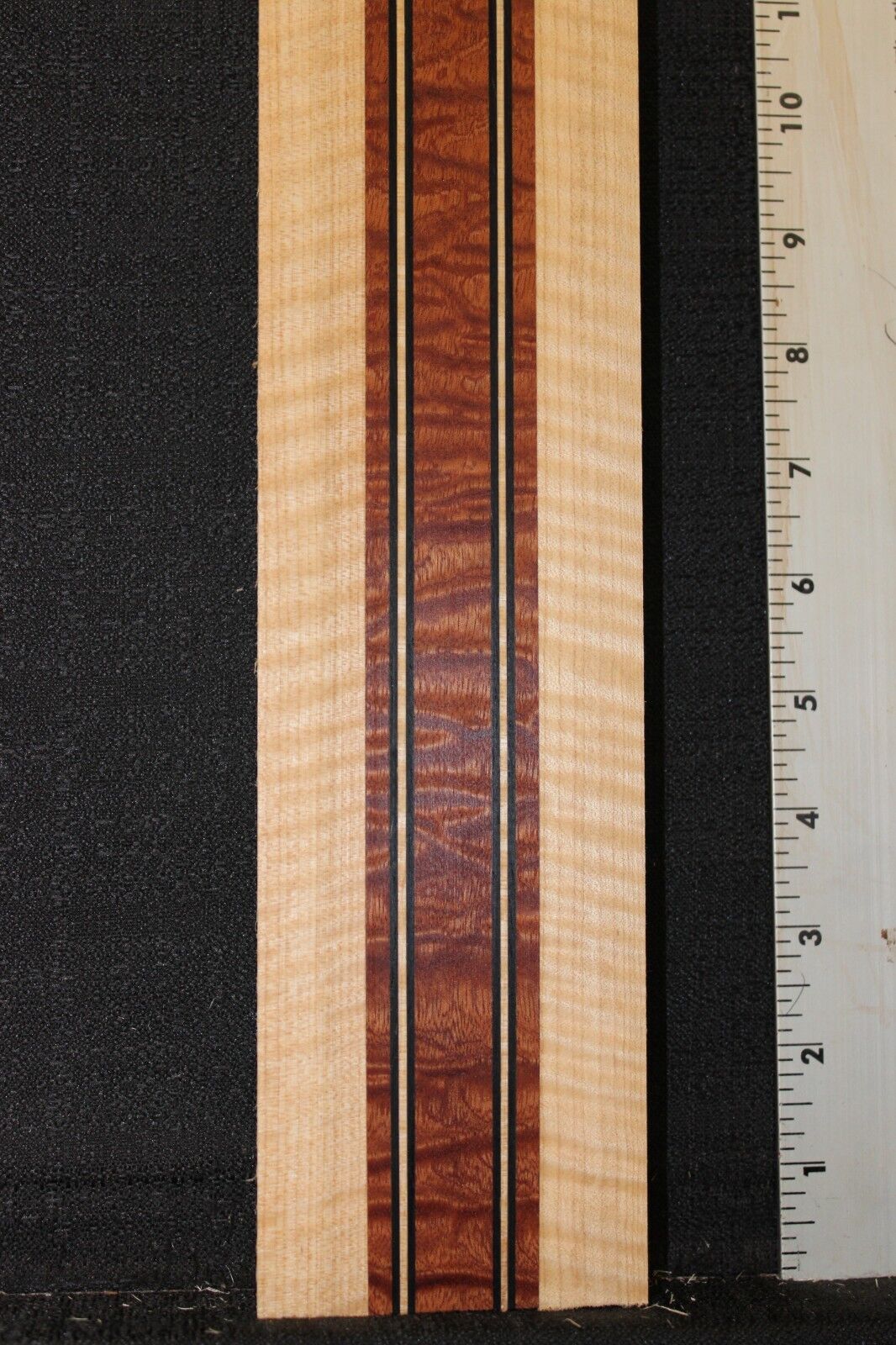 Quilted sapele, flame maple and wenge laminated guitar neck blank. AMAZING!!!