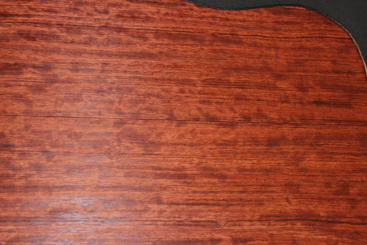 Figured bubinga dreadnought acoustic guitar back & side set. Fantastic color.
