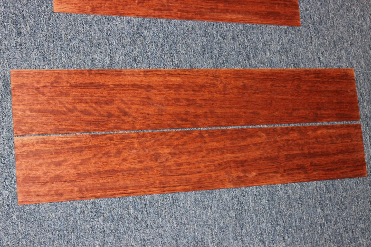 Figured bubinga dreadnought acoustic guitar back & side set. Fantastic color.