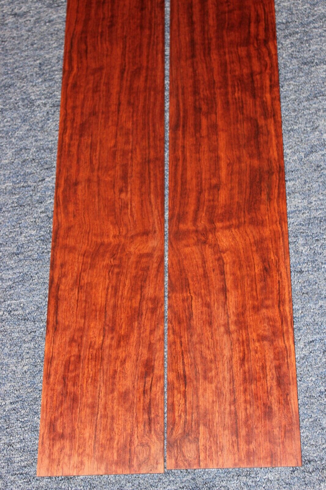 Figured bubinga dreadnought acoustic guitar back & side set. Fantastic color.