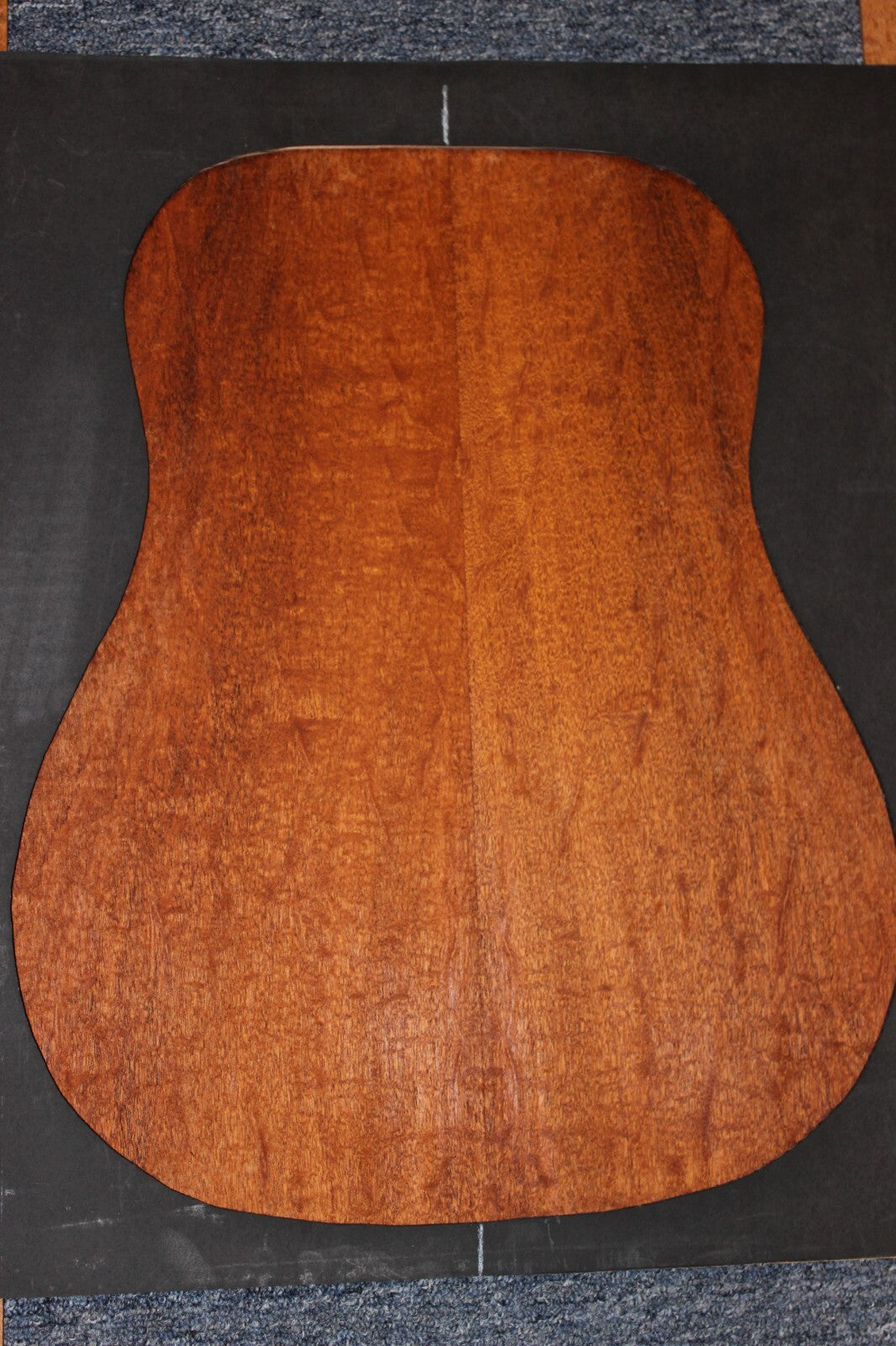 Figured genuine mahogany guitar back and side set.
