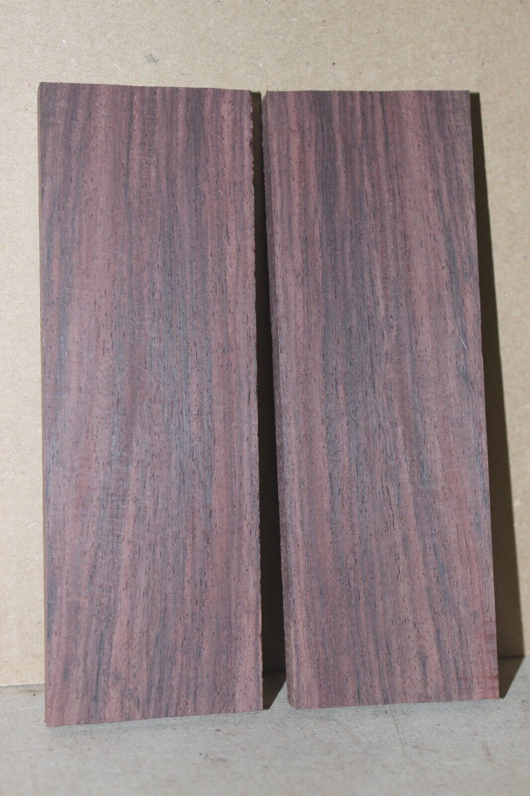 East Indian rosewood knife scale, gun grip. 5.75 X 2 X 3/8"